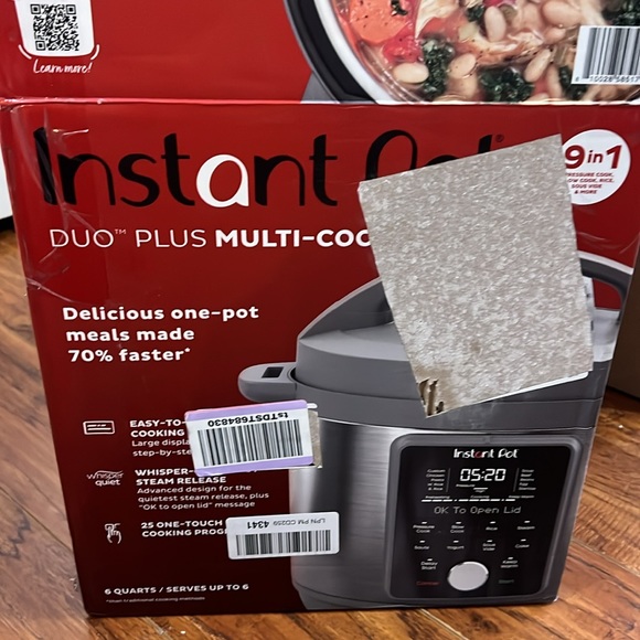 instant pot Kitchen Nwt Instant Pot Duo Plus Multicooker 6 Qt 9in